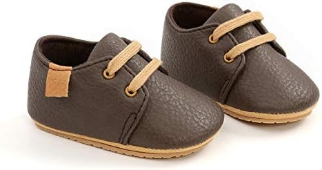 BENHERO Bebek Erkek Kız Moccasins Oxford Sneakers PU Deri Kauçuk Taban Bebek Loafer'lar Kaymaz Toddler Ilk Yürüyüşe Beşik Elbise