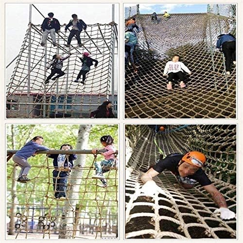 Halat Net Çocuklar için, Treehouse Tırmanma Halat Örgü Korkuluk Çocuk güvenlik ağı Ağır kargo ağı Kenevir Halat Net Dekoratif