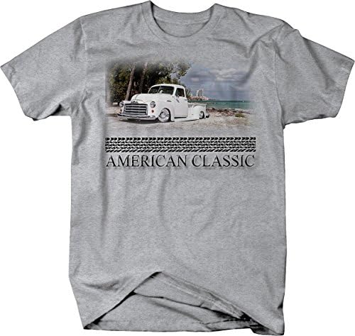 Amerikan Klasik Hotrod 1950's Kamyonet Özel Hotrod Plaj T Gömlek Erkekler için