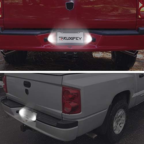 RUXIFEY LED plaka ışık Değiştirme ile Uyumlu Dodge Dakota 1997-2011 Kamyonet, 6000 K beyaz, 2 paketi