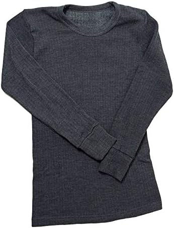 Evrensel Tekstil Küçük Erkek Termal Giyim Uzun Kollu Tişört (İngiliz Yapımı) (Göğüs: 14-16 inç (Yaş 2-3)) (Kömür)