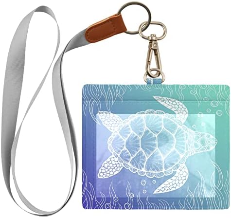 Deniz Kaplumbağası CDC kart tutucu 4x3 Anahtarlık Bağışıklama Kartı Koruyucu Su Geçirmez Sert Plastik KİMLİK kartı tutucu Öğretmen