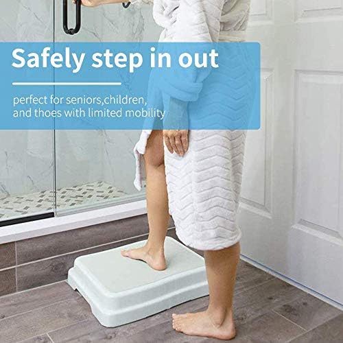 wefaner Taşınabilir Banyo Adım Dışkı Yığını-Güçlü Güvenlik Yardım Sakatlık Kaymaz Duş Adım