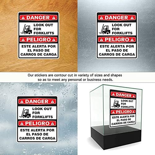 DT Stickers Çıkartma Tehlikesi Forkliftlere Dikkat Edin / Peligro Este Alerta Por El 6 X 5,3