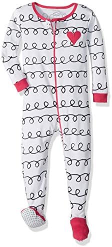 Lamaze Organik Bebek Kız Stretchie Tek Parça Pijama, Bebek ve Yürümeye Başlayan Çocuk, Fermuar