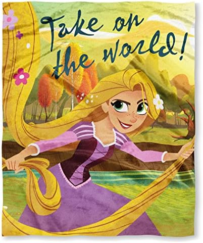 Disney Prensesler, Rüya ve Güzellik Geri Dönüşümlü İpek Dokunmatik Atmak Battaniye, 40 x 50, Çok Renkli