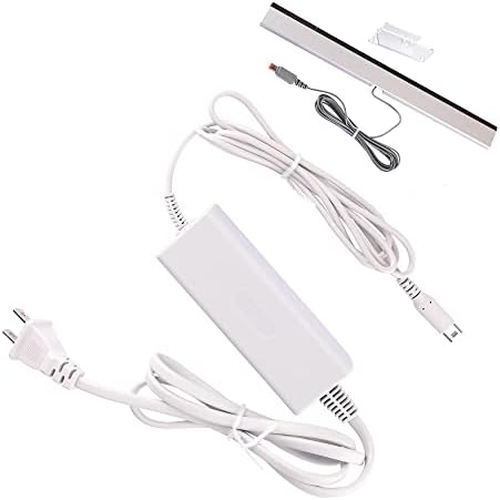 Wii U için Oyun Aksesuarları Paketi, Wii/Wii U için 1 Paket Sensör Çubuğu ve Nintendo Wii U Gamepad için 1 Paket Şarj Cihazı