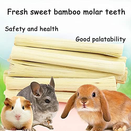 Hamiledyi Tavşan Aperatifler Tatlı Bambu Çiğnemek Oyuncak için Diş Taşlama, doğal Organik Küçük Hayvan Tedavi Molar Sticks ile
