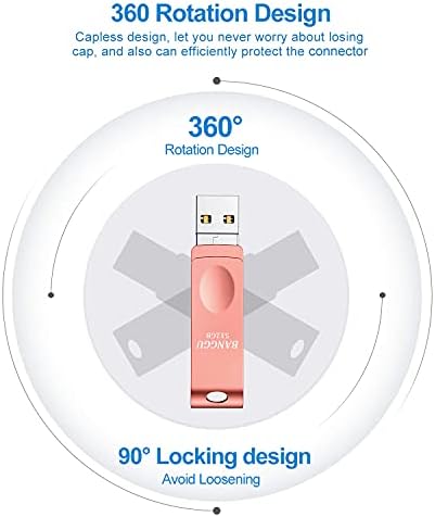 BANGGU USB Flash Sürücü 512GB iPhone için Tasarlandı, USB Bellek Çubuğu Harici Depolama Başparmak Sürücüsü Fotoğraf Çubuğu iPhone,