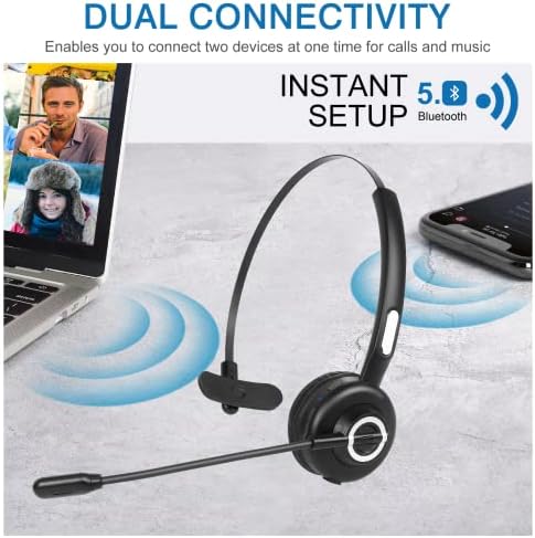 Rahat Bluetooth Kulaklık, Mikrofonlu UX-M97 Kablosuz Kulaklık, Gürültü İzolasyonlu Mikrofonlu Kablosuz Cep Telefonu Kulaklığı