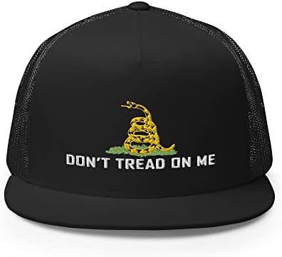 Topçu Dişli Don't ' Tread On Me Şapka Gadsden Bayrak Sarı Yılan Kamyon Şoförü Tarzı Düz Bill Beyzbol Şapkası Yupoong 6006