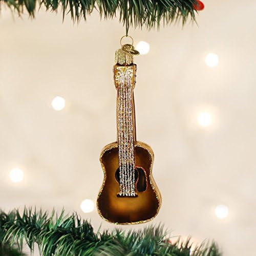 Eski dünya Noel müzik aletleri cam üflemeli süsler Noel ağacı bando için