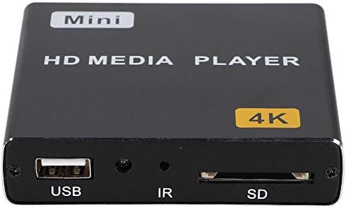 Dijital Medya Oynatıcı, 4K Full-HD Dijital Ev Müzik Video Oynatıcı HDMI/AV Çıkışı USB S/SPDIF Medya Oynatıcı Uzaktan Kumandalı