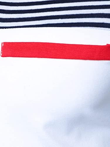 Romwe Erkek Renk Bloğu Düzenli Fit Kısa Kollu Polo Gömlek