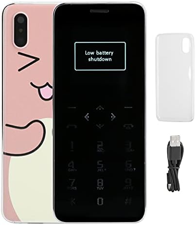 Yoidesu İ8 Moda Ultra İnce Telefon Mini Cep Telefonu, Çift SIM Telefon, Ultra İnce Cep Telefonu, (Kayısı)