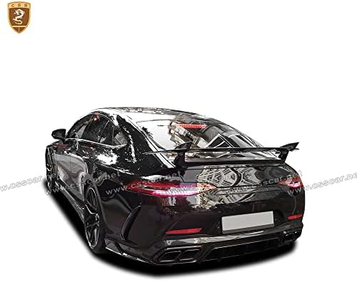 KURU karbon fornt dudak, arka tampon, yan etekler spoiler çamurluk delikleri hood ile uyumlu Benz GT50 GT53 GT63 yükseltme üst-araba