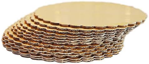 [30 adet]6 Altın Cakeboard Yuvarlak, Tek Kullanımlık Kek Daire Taban Panoları Kek Plaka Yuvarlak Kaplı Daire Cakeboard Bankası