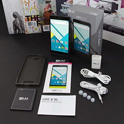 BLU L290U Life 8 XL 8 GB Dahili Belleğe sahip Kilidi Açılmış GSM Akıllı Telefon, Android işletim sistemi, v4.4. 2 KitKat (Siyah)