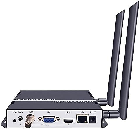 ISEEVY WiFi H. 265 H. 264 4 K 1080 P Video Dekoder ile IP HDMI VGA CVBS Çıkışı için Reklam Ekranı, IP Kodlayıcı Çözme, ağ Akışı