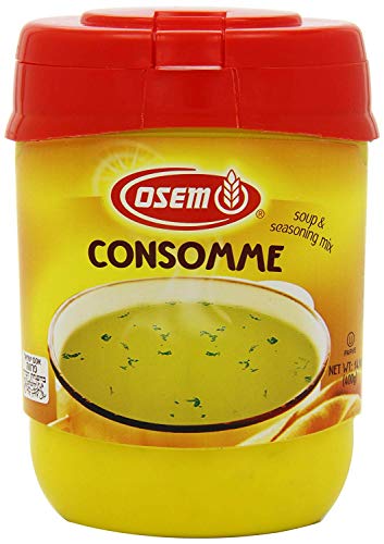 Osem Chicken Consumme Powder-Tavuk Suyu, Çorbalar, Baharat ve Bulyon için Anında Şeffaf Tavuk Aromalı Çorba, Parve, 14.1 ons