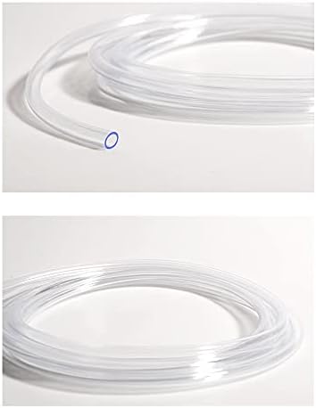 QuQuyı PVC Vinil Boru Hafif Sınıf Plastik Tüp, 1 ID X 1-1 / 16 OD Temizle Ağır Tüp Hortum, 32.8 FT