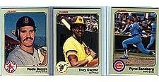 1983 Fleer Baseball, Ryne Sandberg, Tony Gwynn ve Wade Boggs'un Çaylak Kartlarını içeren Mint 660 Kart Setini Tamamladı!