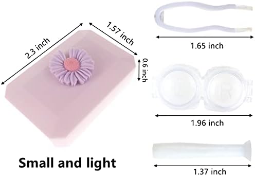 6 ADET Renkli Kontakt Lens Çantası Taşınabilir Seyahat Kiti Göz Teması kutu tutucu Islatın saklama kabı Ayna Cımbız Sopa Sökücü
