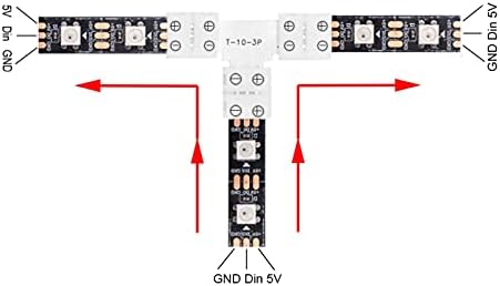 YSJJWDV LED Bağlayıcı 2PİN 3PİN 4PİN 5PİN Ücretsiz lehimleme Led Bağlayıcı L/T/X şekli köşe Bağlayıcı için 10mm RGB Led şerit