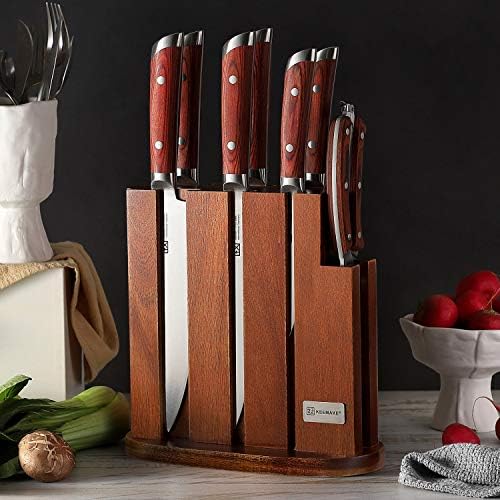 Mutfak Bıçağı Seti Blok, Alman Paslanmaz Çelik şef Bıçağı Seti, keskin mutfak bıçağı Seti Profesyonel-KEEMAKE