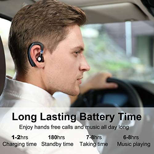 Bluetooth Kulaklık, FİMİTECH Kablosuz Kulaklık V5. 0 Ultralight Eller Serbest İş için mikrofonlu kulaklık İş / Ofis / Sürüş