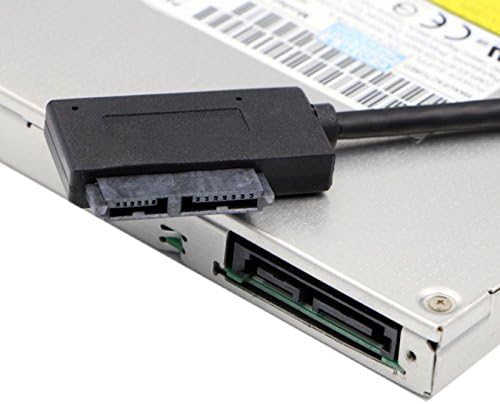 USB 2.0-7 + 6 13 Pin SATA Dizüstü Bilgisayar ve CD / DVD ROM Optik Sürücü Adaptör Kablosu