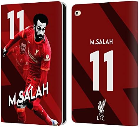 Kafa Kılıfı Tasarımları Resmi Lisanslı Liverpool Futbol Kulübü Mohamed Salah 2021/22 İlk Takım Deri Kitap Cüzdan Kılıf Kapak