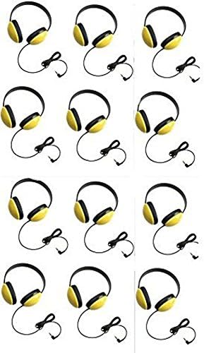 Califonel 2800-İL Dinleme İlk Stereo Kulaklıklar (3'lü Paket), Sarı, Ayarlanabilir Kafa Bandı Uzun Süreli kullanım için rahat,